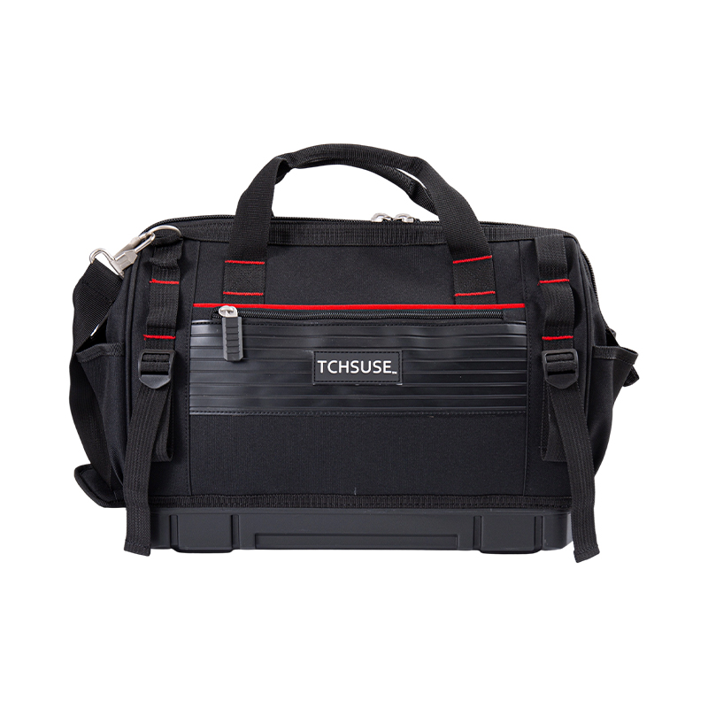 Multifunctionele gereedschapstas met grote capaciteit van 17 inch/18 inch met plastic bodem